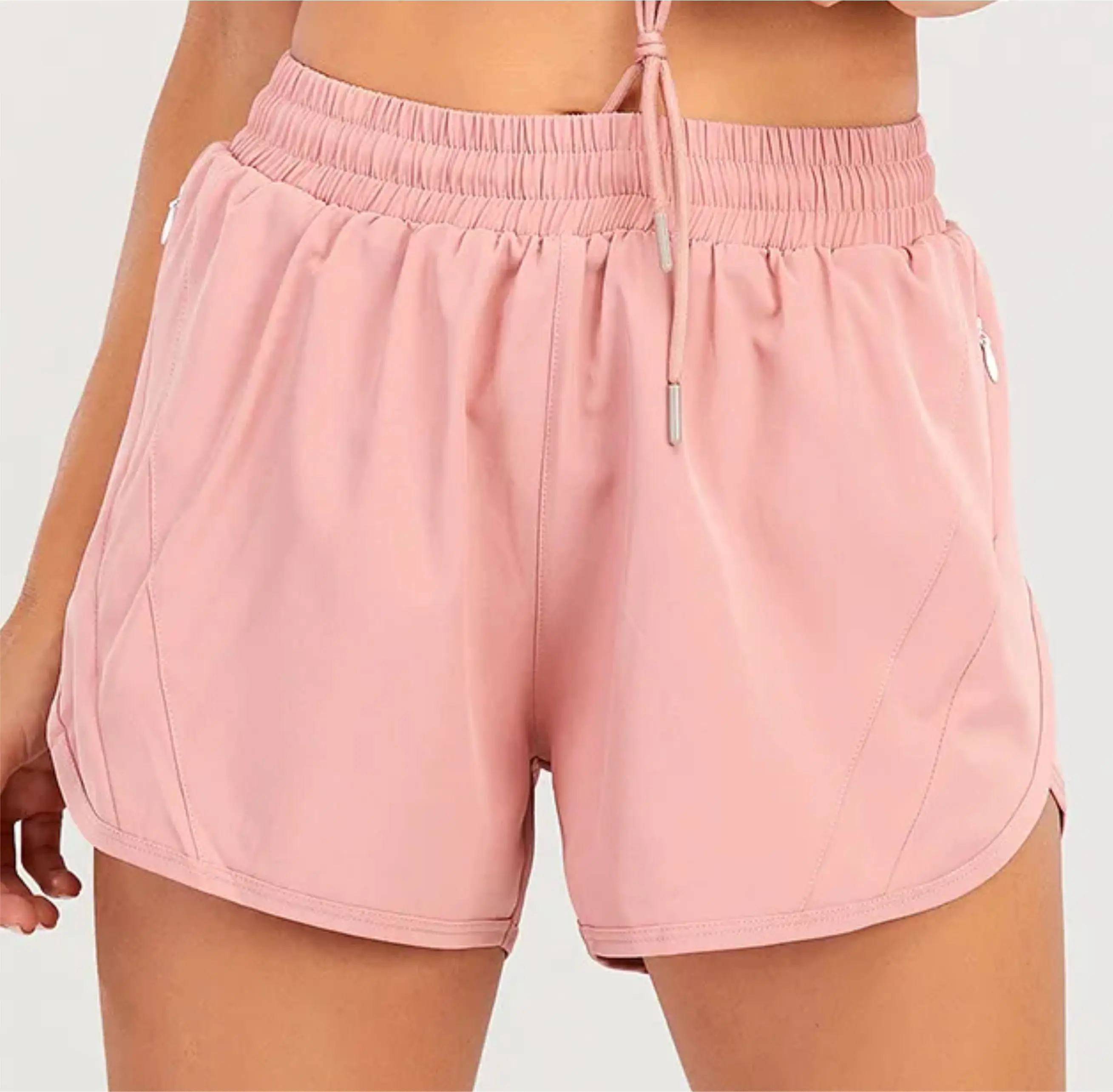 Women's Yoga Shorts Pants Quick Dry Polyester Workout Elastic Waist