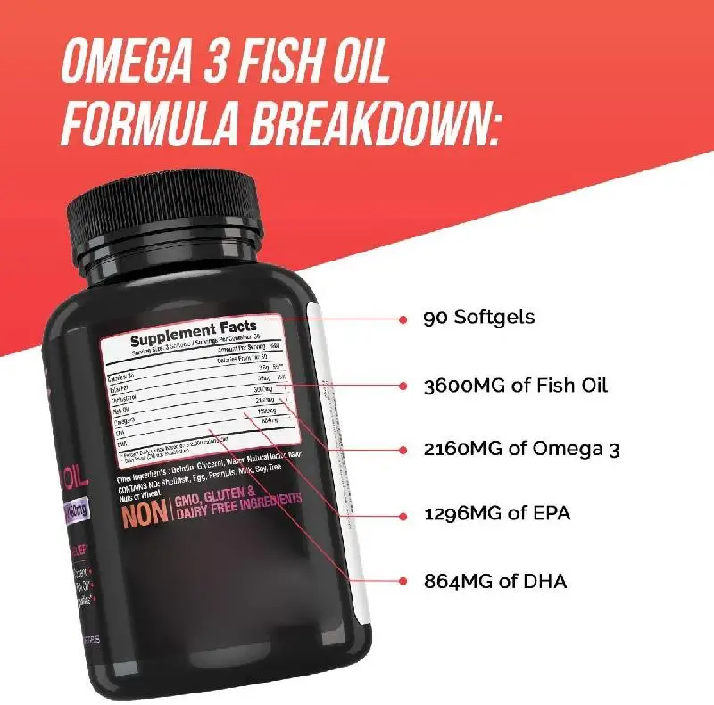 Private Label Bulk Vegan Halal EPA DHA Algae Deep Sea Fish Oil Omega 3 6 9 1000Mg Softgel Capsules