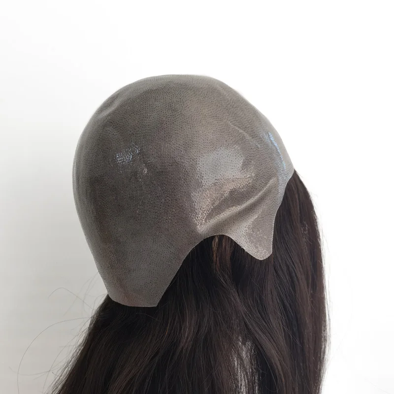 Full Thin Skin PU Poly Polyurethane Base Scalp Real Original Virgin Human Virgin Hair Women Wig