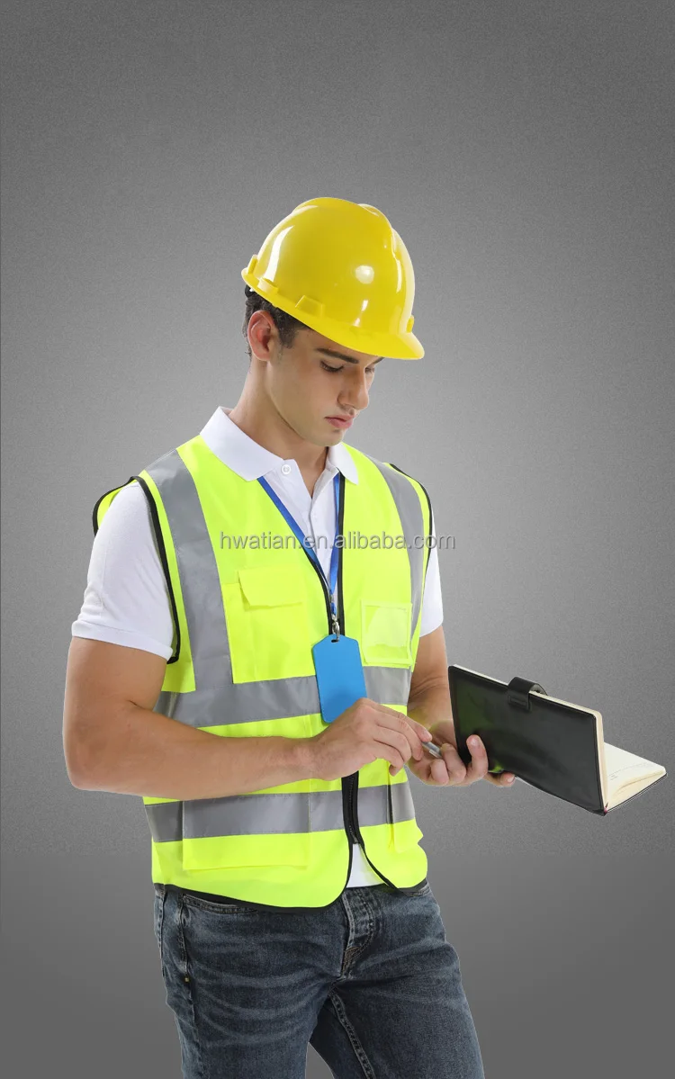 Construction Working Hot Selling Reflective Safety Vest with Big Protects and High Reflective Tape