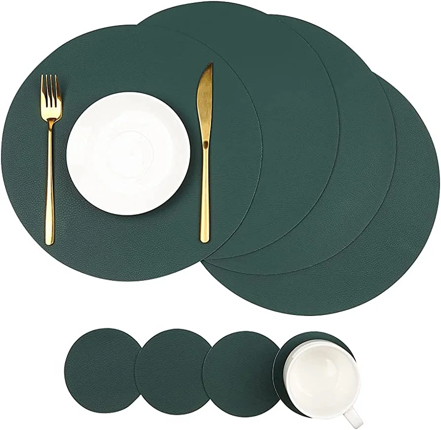 High Quality Leather Dining Table Place Mate At Lowest Cost Table Mats