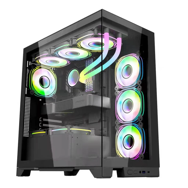 Gabinetes Full Glass Tower Case Pc Gaming Computer Cases - Buy Super 