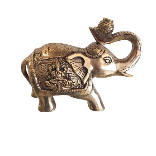 Small Elephant Decorative Figurine for Home Office Decoration at Wholesale and Cheap Price by Indian Vendor Brass Aluminum
