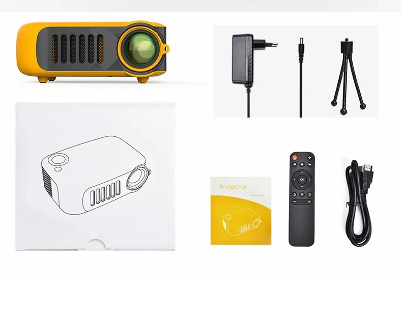 Ruiyou Digital Mini Projector A2000 Mini Projector Pocket 1000 Lumens ...