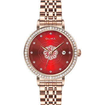 High-End Women's Quartz Wristwatch with 316L Stainless Steel Case 30M Waterproof Pointer Dial Display