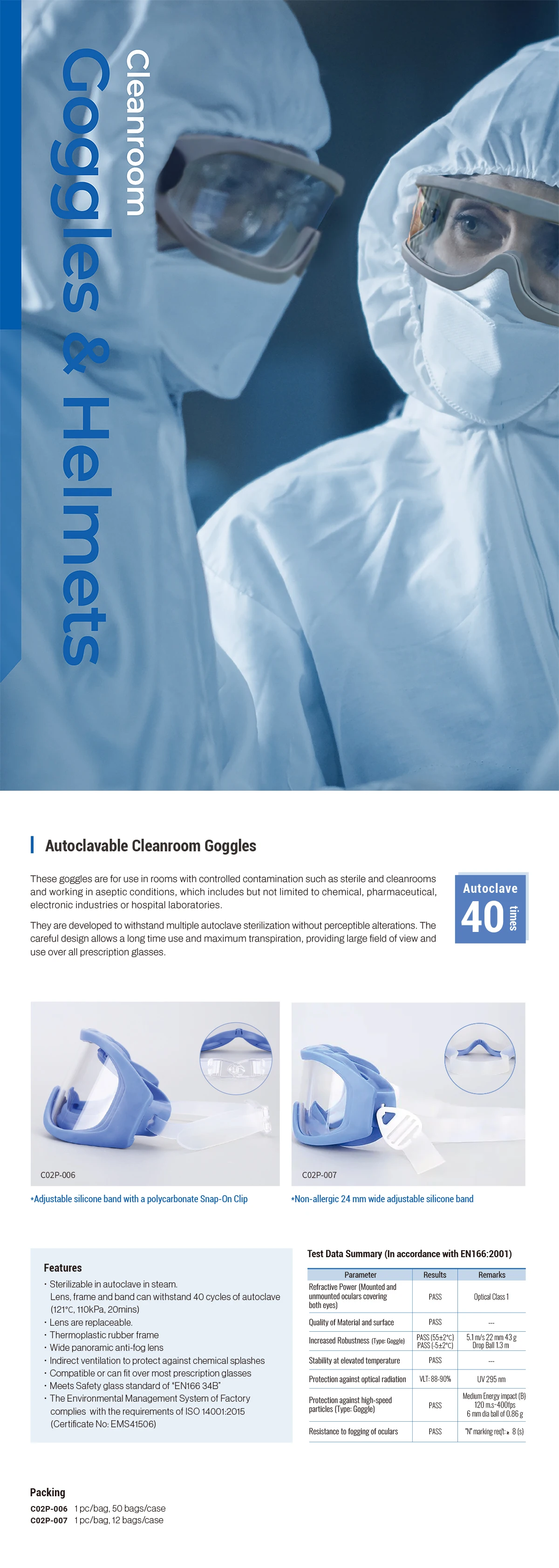 Autoclavable Cleanroom Goggles| Alibaba.com