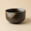 Modern "Noir" Black Tenmoku Matcha Bowl by Yamaki Kiln