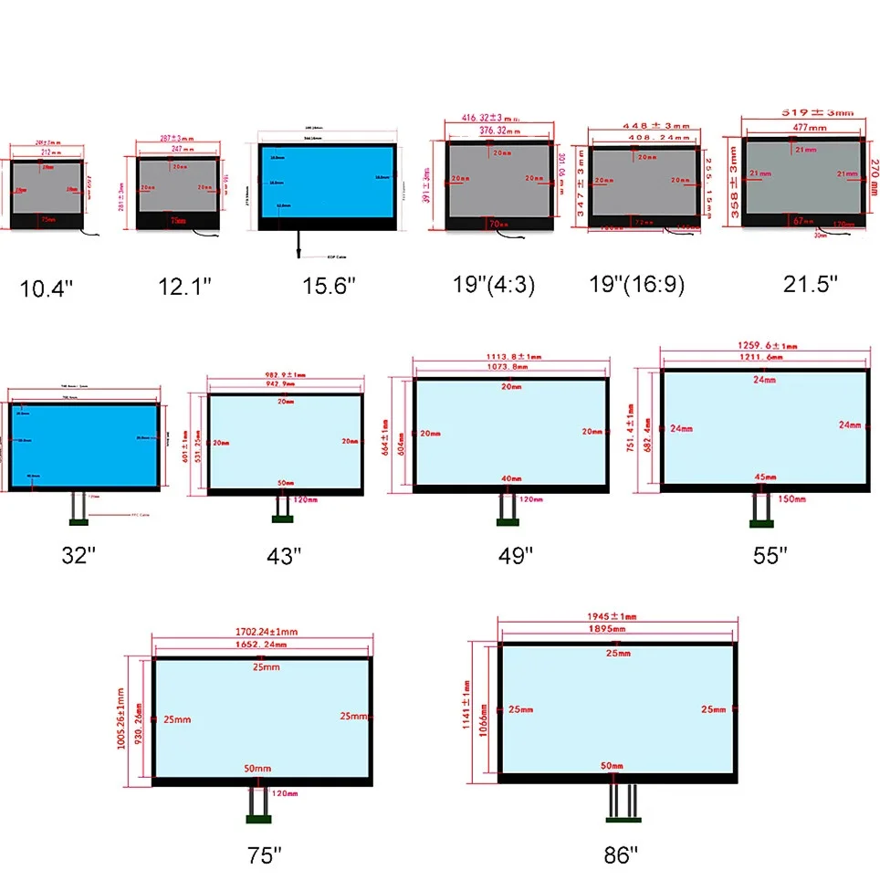 Custom 10.1 27 32 Inch High Resolution 4k Lcd Panel Controller Board ...