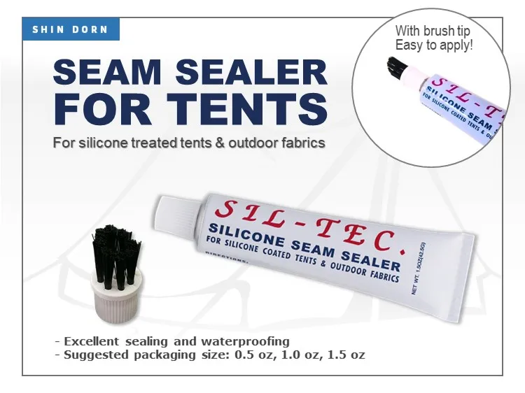 Small Tube Silicon Seam Sealant With Brush Tip For Seam Seal Safe