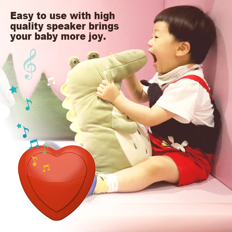 Small MOQ Plush Toy Sound Recorder Big Easy Press Button 60S Voice Recordable Box for Stuffed Toys