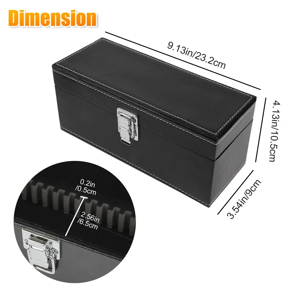 20 등급 코인 슬래브 보관 케이스 블랙 PU 가죽 PCGS NGC 코인 캡슐 홀더 박스 버클 디자인| Alibaba.com