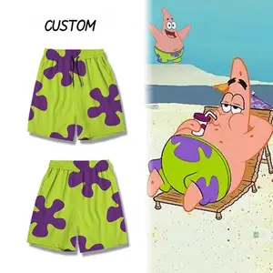 OEM Custom Printed Men's Summer Casual Beach Sports Shorts Mesh Shorts Boardshorts