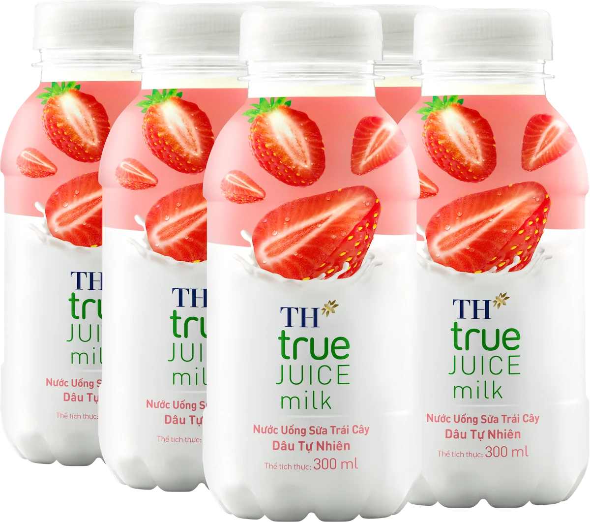 Nutritional Long Shelf Life Natural Strawberry Juice Milk Drink 300ml