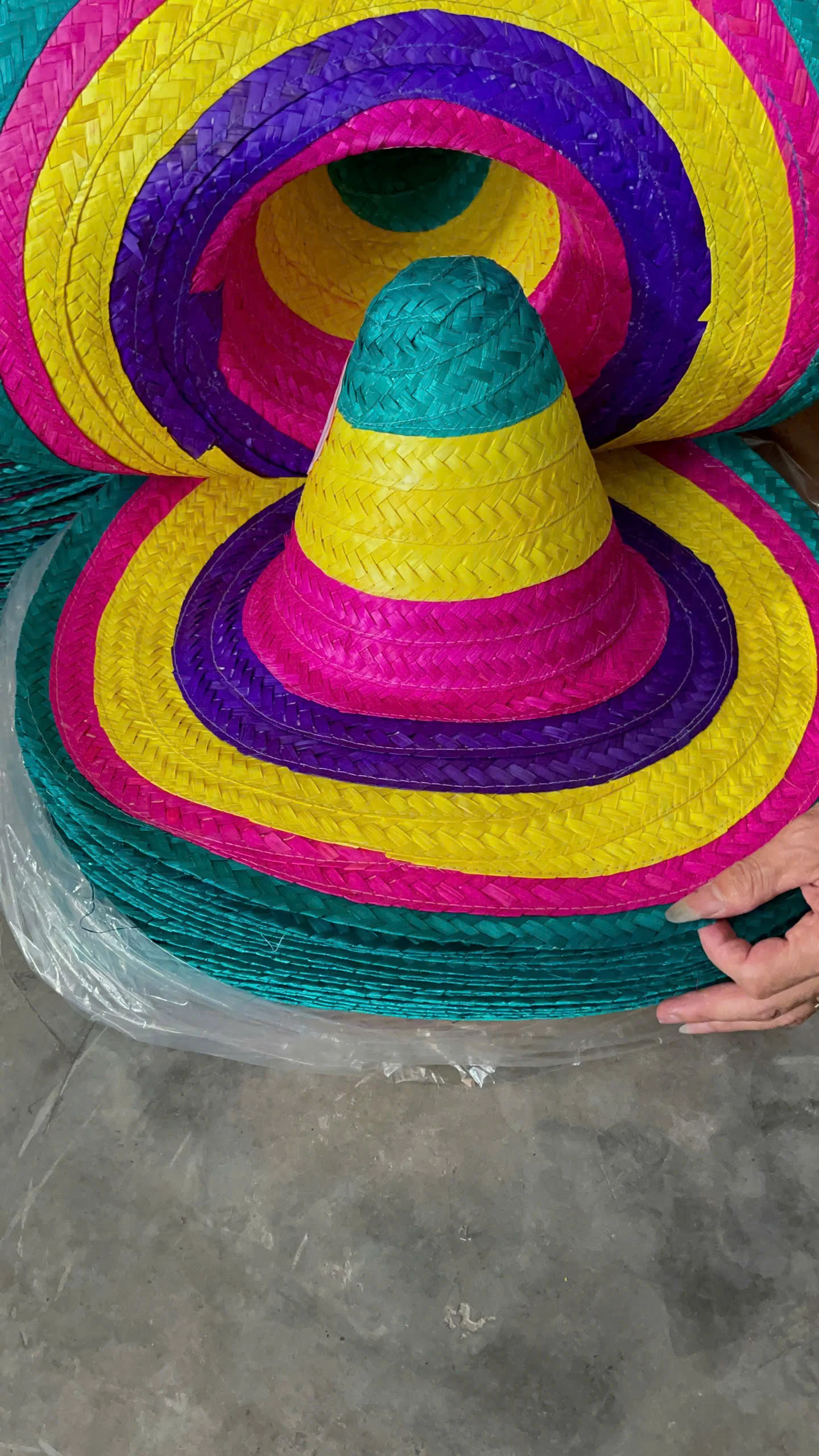 Stylish Multicolor Straw Hat Bowie Straw Lifeguard Hat | Straw Hat UPF 50+ | Hemlock Hat Co main image 3
