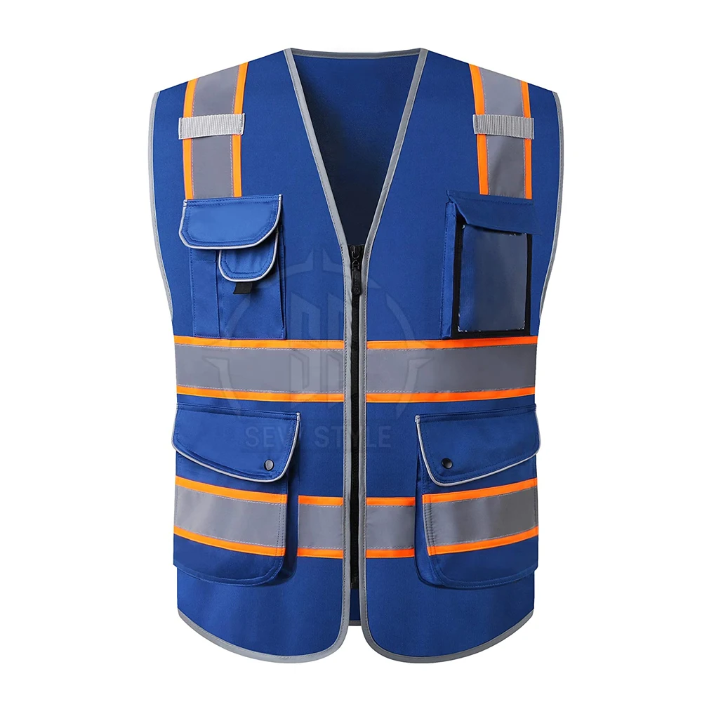 100 Polyester Fabric Construction Working Vest Best Price Safety Vest