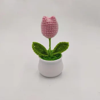 Fiori Lavorati A Maglia, Fiori Fatti A Mano All'uncinetto, Piante In