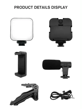 Pocket Fill Light Stand Selfie AY-49 Creative  LED Portable Outdoor Photography square Live Light detail image