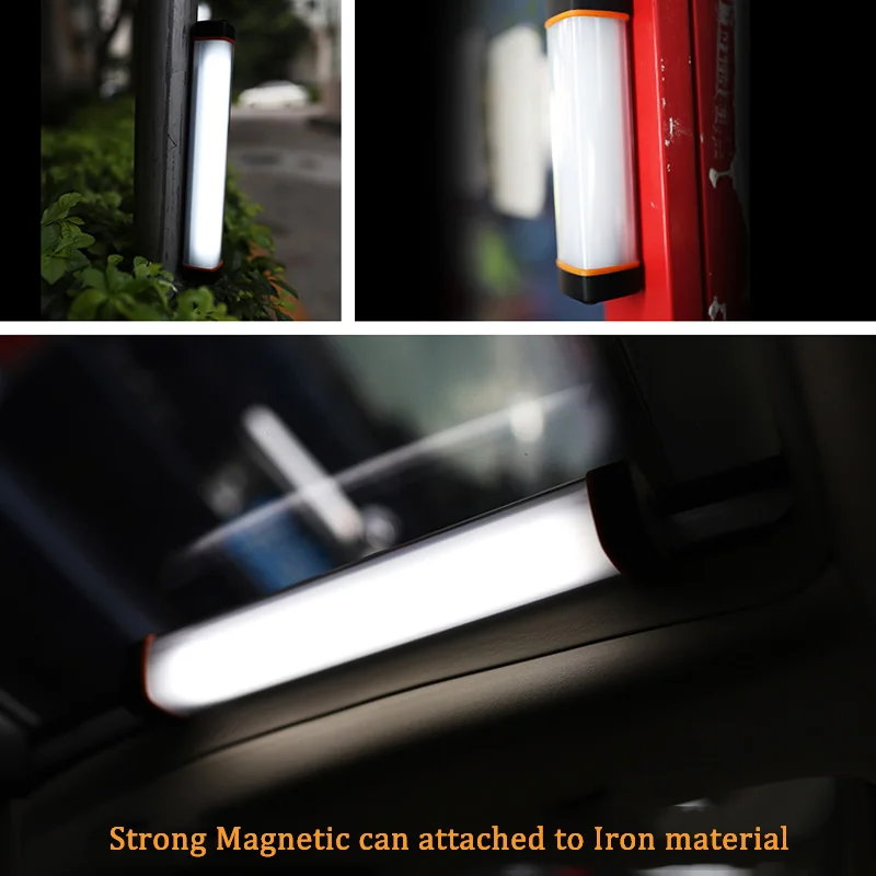 5 in 1 multi-function waterproof portable rechargeable magnetic camping Light flashlight emergency lamp with power bank manufacture