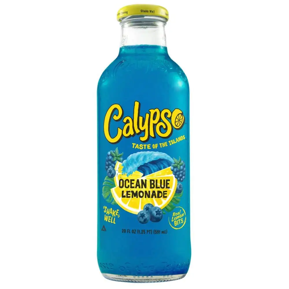 Calypso Lemonades 16 Ounce Glass Bottles 6 Pack (ocean Blue Lemonade ...