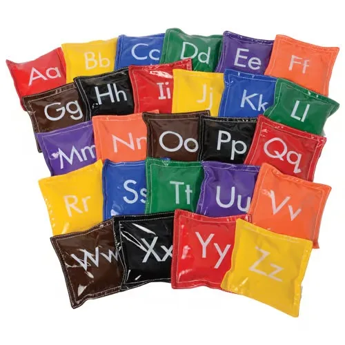 Learning With Bean Bags Alphabet Children Learning Alphabet Bean Bag