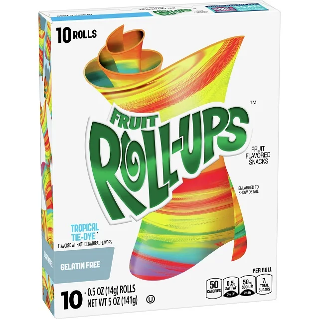 Fresh Production Fruit Rollup Assorted Individual / Fruit Rollups