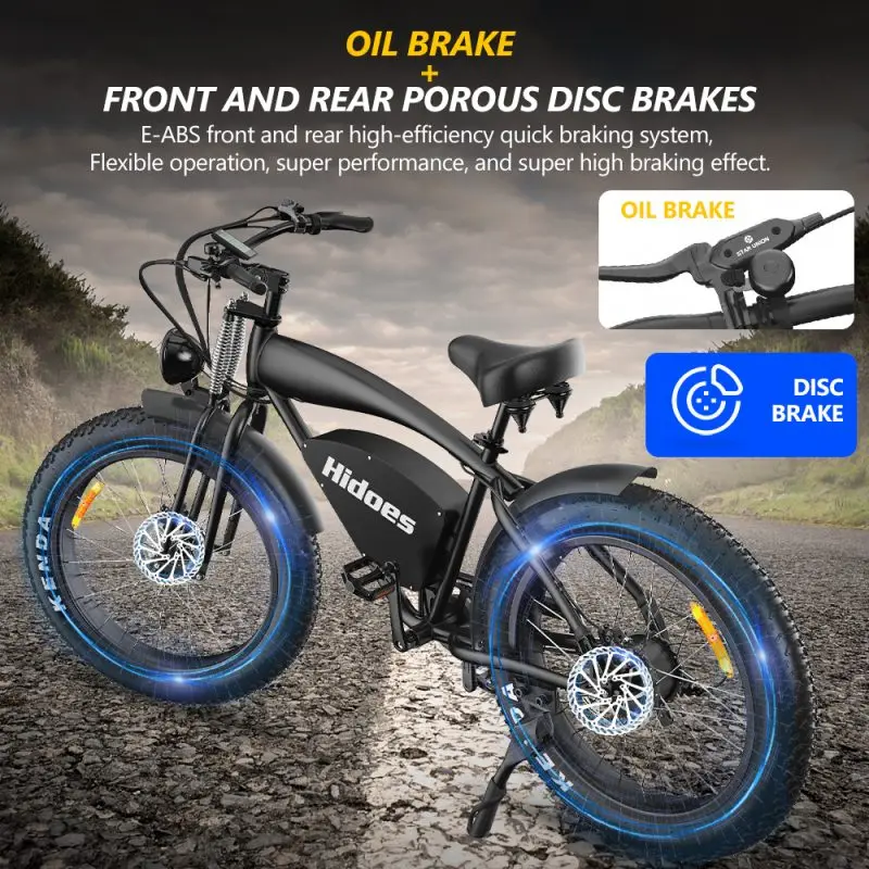 E-Bike Hidoes B3 750W 26 inch Fat Bike Electric Bicycle 48V 18.2Ah Battery