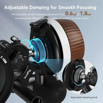 SmallRig F60 Follow Focus for DSLR and Mirrorless Camera Lenses, with Non-Damping Design & Forward/Reverse Switch & A/B Stops detail image