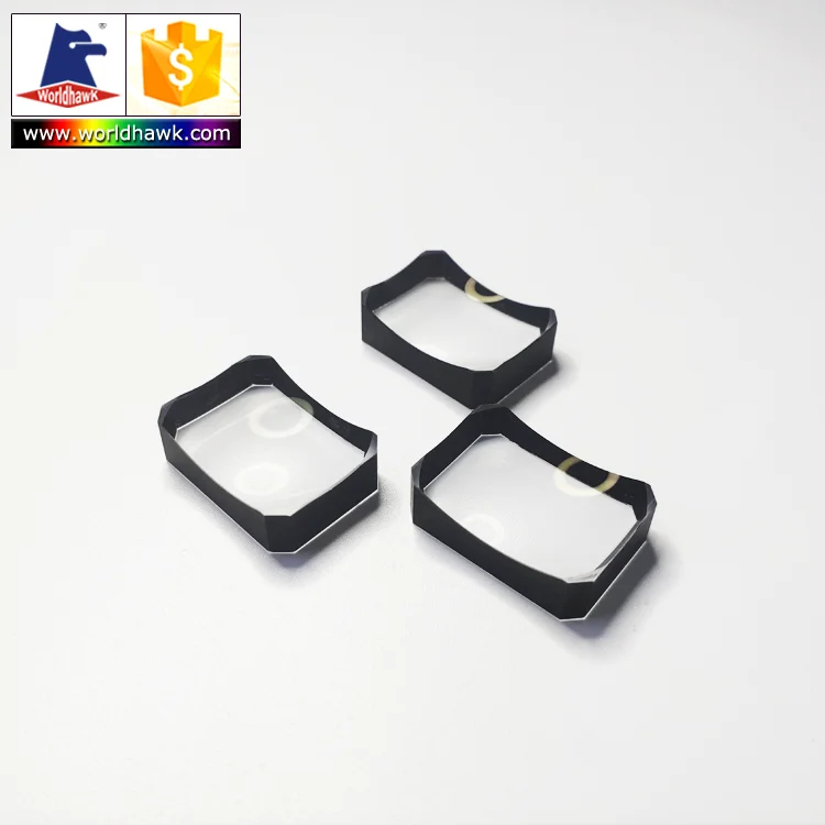 Edge Cut square Spherical Lens with Black Paint