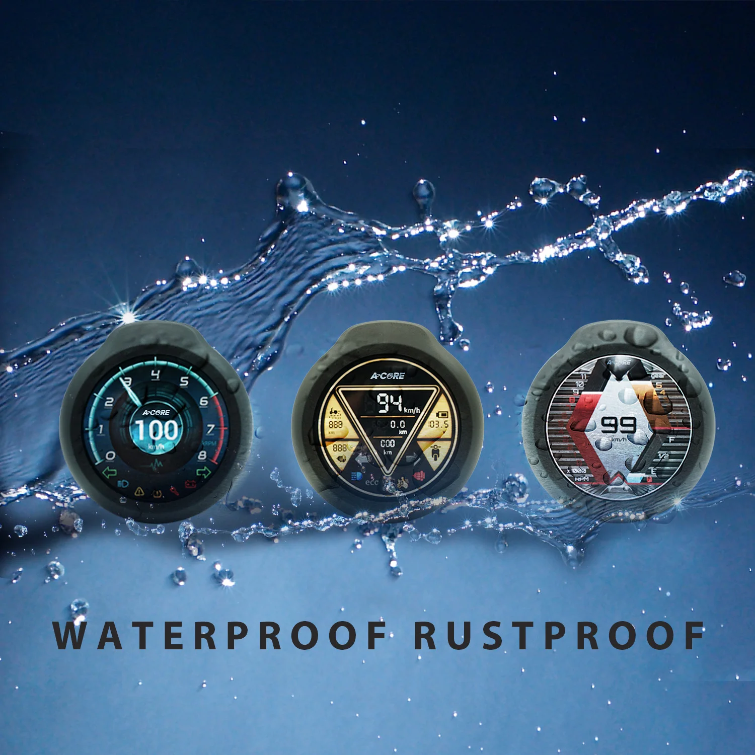 Цифровой мотоциклетный одометр с ЖК-экраном, Многофункциональный датчик с подсветкой, Водонепроницаемый Спидометр