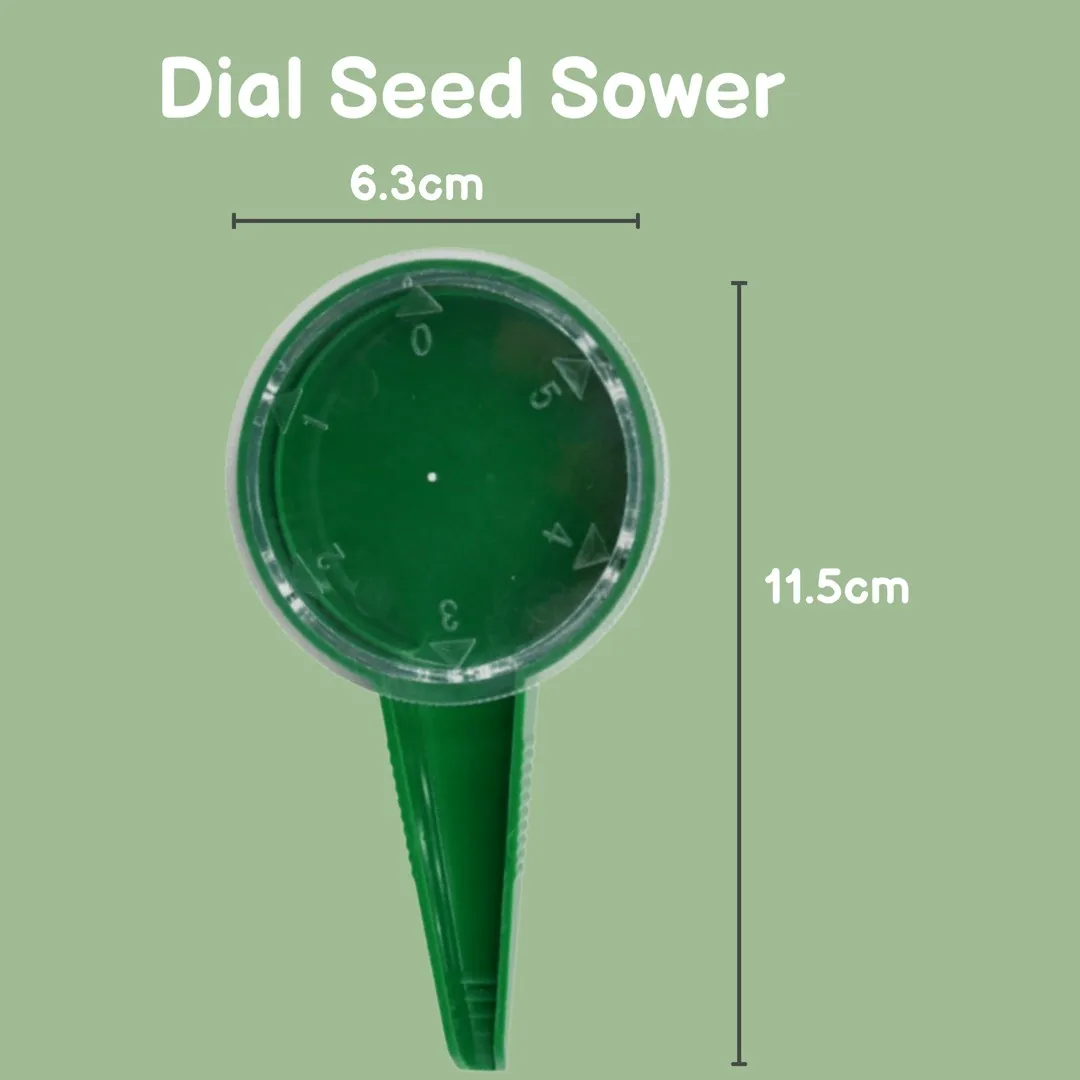 Kitechildheed Outils de semis réglables Distributeur de semences Cadran Semoir Semoir Fournitures agricoles 