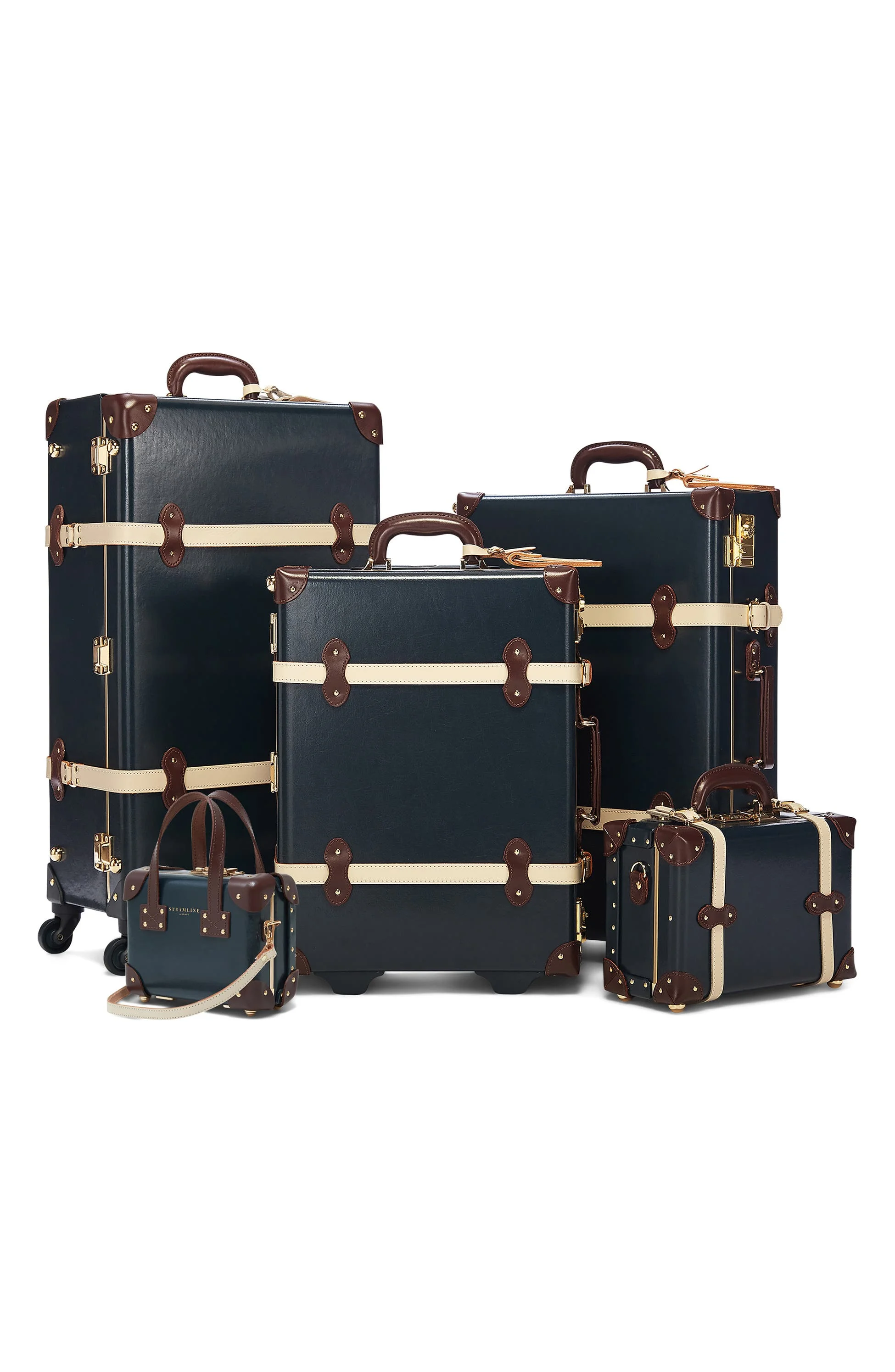 New Design Luggage Set 5 Piece Luxury Travel Suitcase Custom Leather Mini Suitcases Buy Case