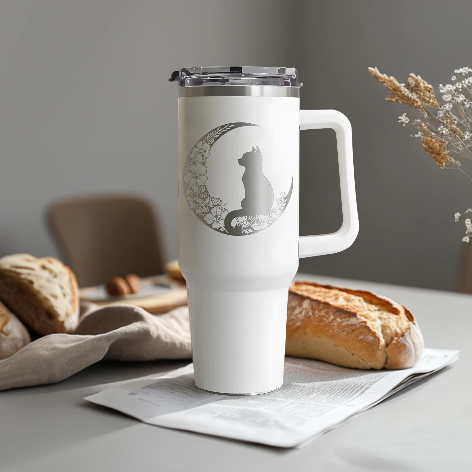 EffiPrint 40oz Becher, personalisiert graviert, Edelstahl 304, 12-24 Stunden Wärmeisolierung, umweltfreundlich, bedeutungsvolles Geschenk für Papa_voghion.com