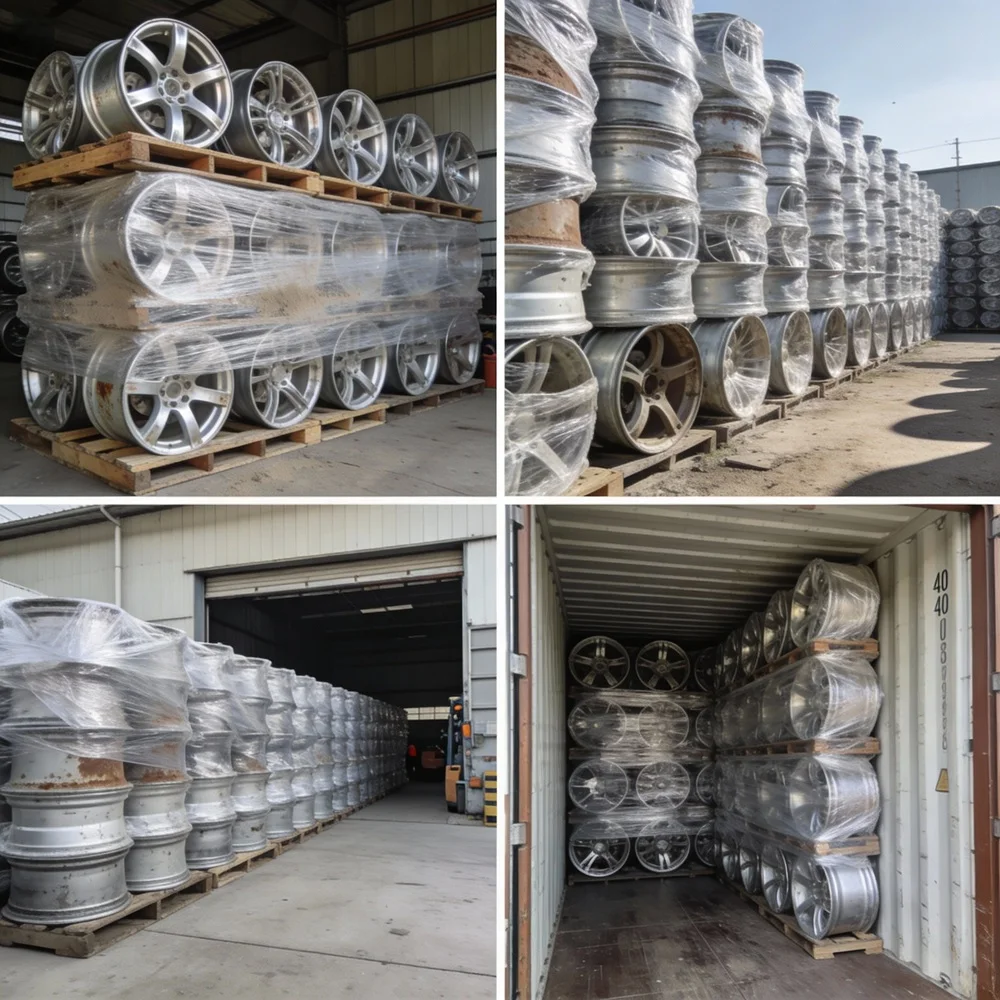 Aluminum Alloy Wheel Scrap 99 Percent Clean Used Wheels for Smelter Use