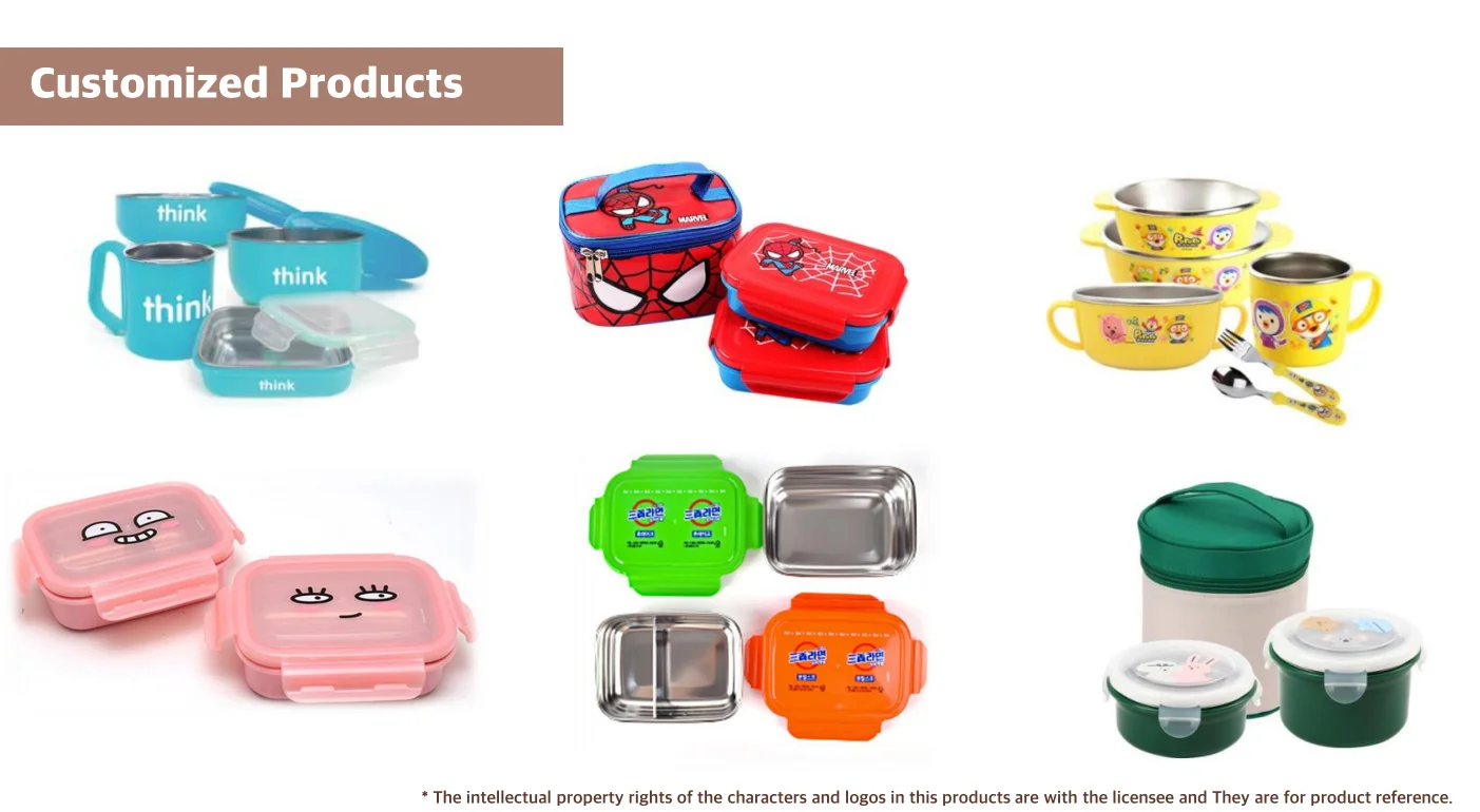 Made In Korea Stainless Steel Food Storage 16oz Round Stainless Steel