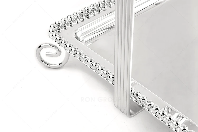 table silver metal 3 piece cake stand wedding party dessert display stand cup cake stand display
