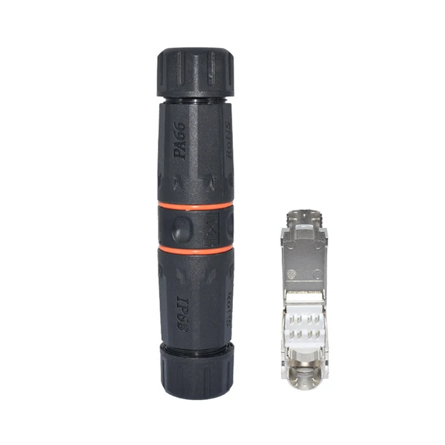 RJ45 waterproof connector Plug Network Connector for Cat5 Cat5e Cat6 Cat7 Cable Connector easy to assembling