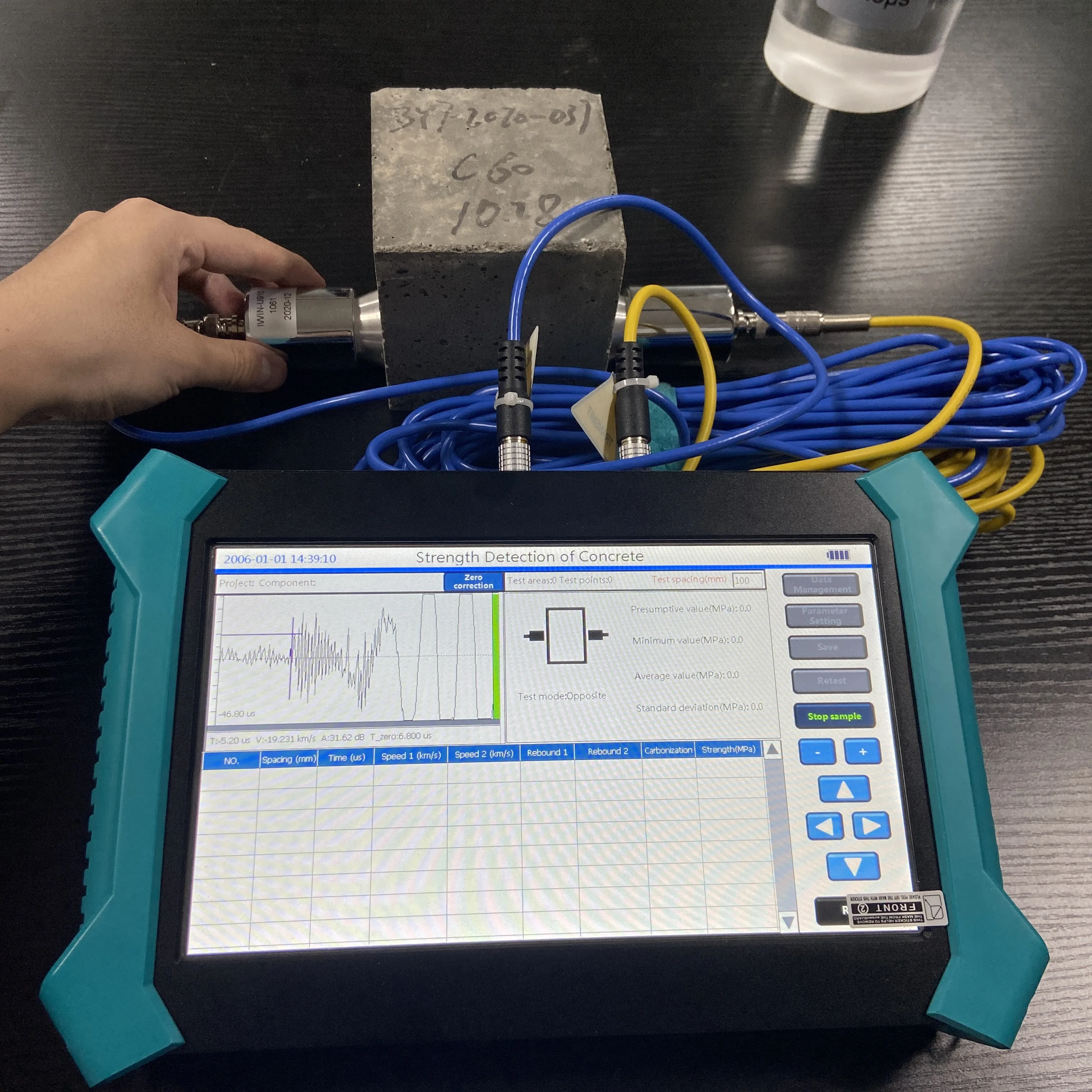 Ultrasonic Pulse Velocity Test Concrete Ultrasonic Pulse Test Equipment ...