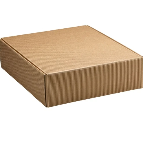 Cardboard Box Set for Three Bottles Self-Mounting with Internal Support Corrugated Board Ginkgo Kraft Colour Wine Gift Box