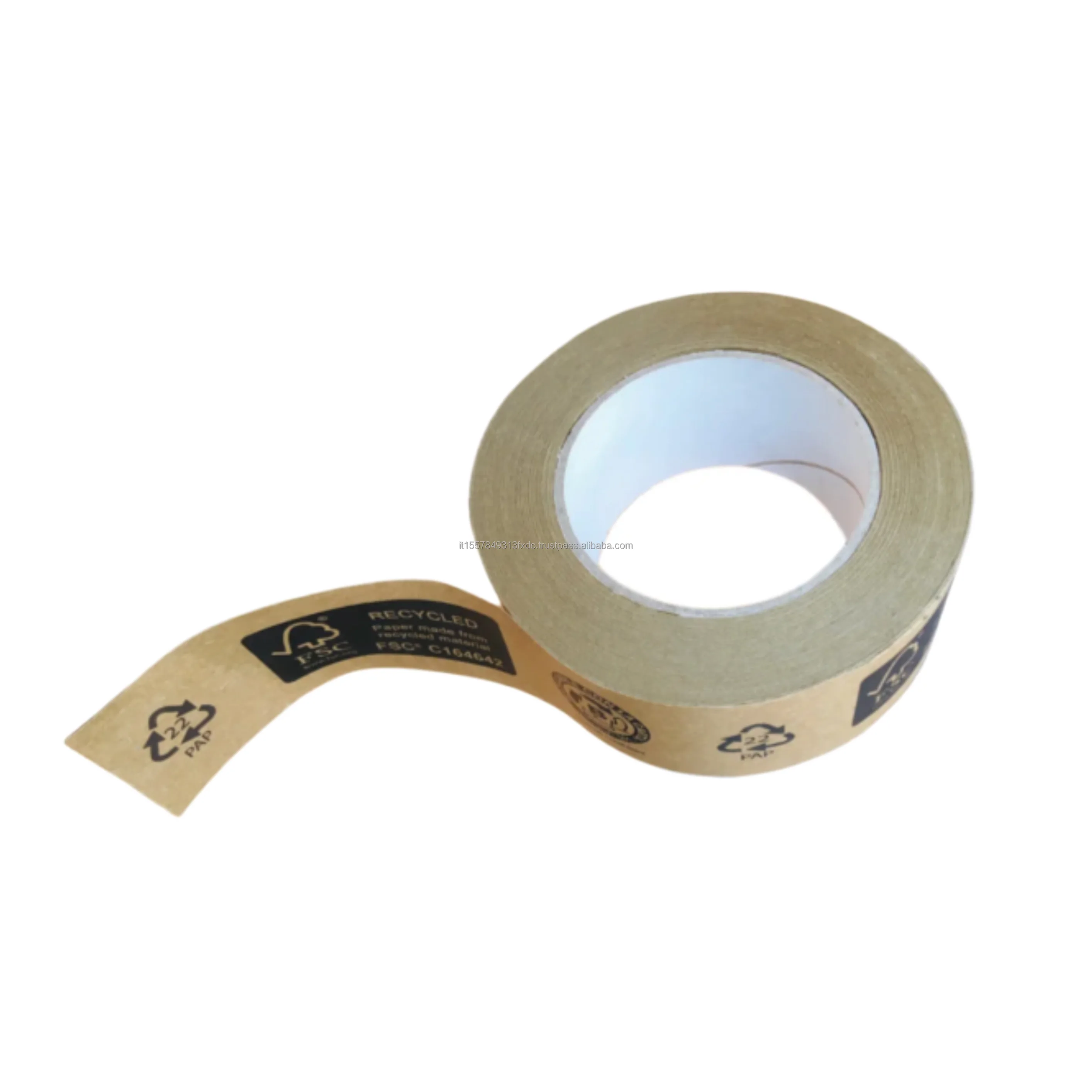 Sustainable Fsc Paper Adhesive Tape Ecopaper Tape Paper Recyclable And Plasticfree No Printing
