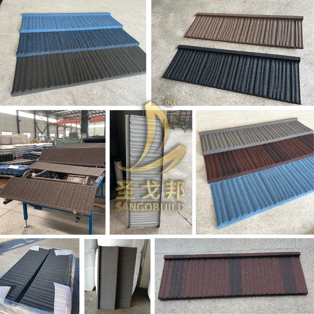 Color Tudor Tile Sand Coated Steel Roofing Sheets Classic Metal Roofing