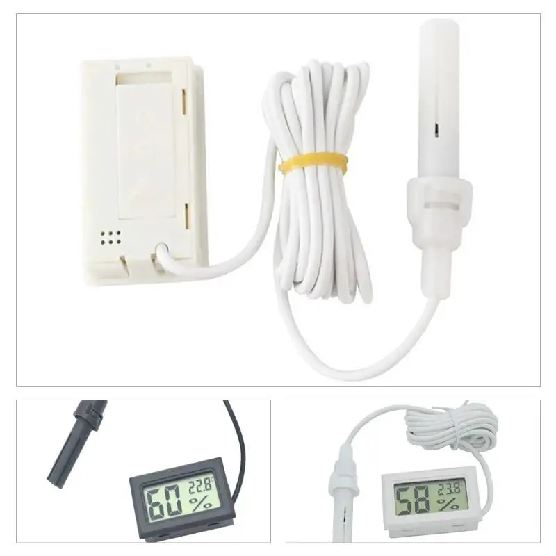 Wholesale Digital Mini Temperature Humidity Gauge Thermometer Hygrometer for Cars Incubators and Brooders