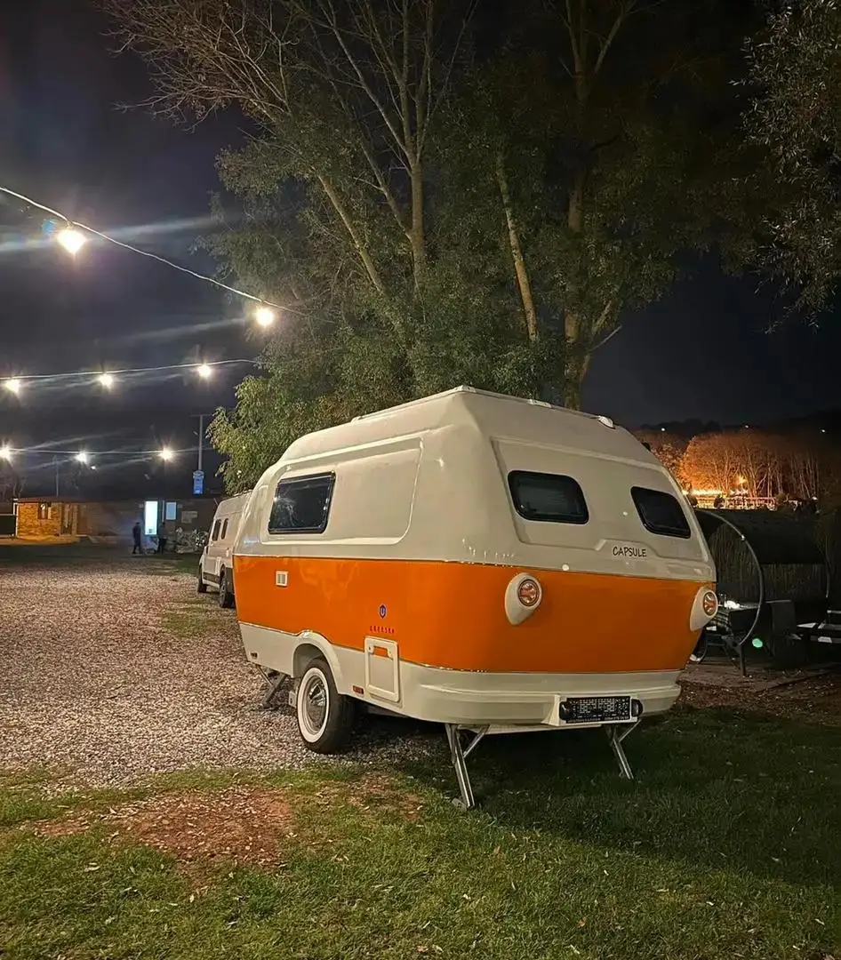 Teardrop Caravan Camping Travel Trailer with Tent for Sale to USA EUROPE SOUTH AMERICA USA