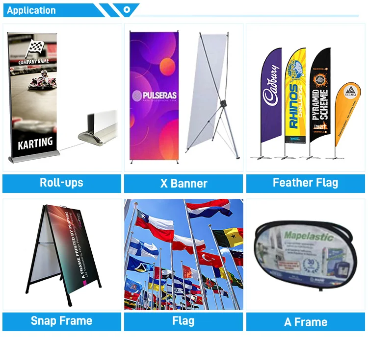 Factory backdrops for events flex banner rolls retractable stand party roll-ups displays