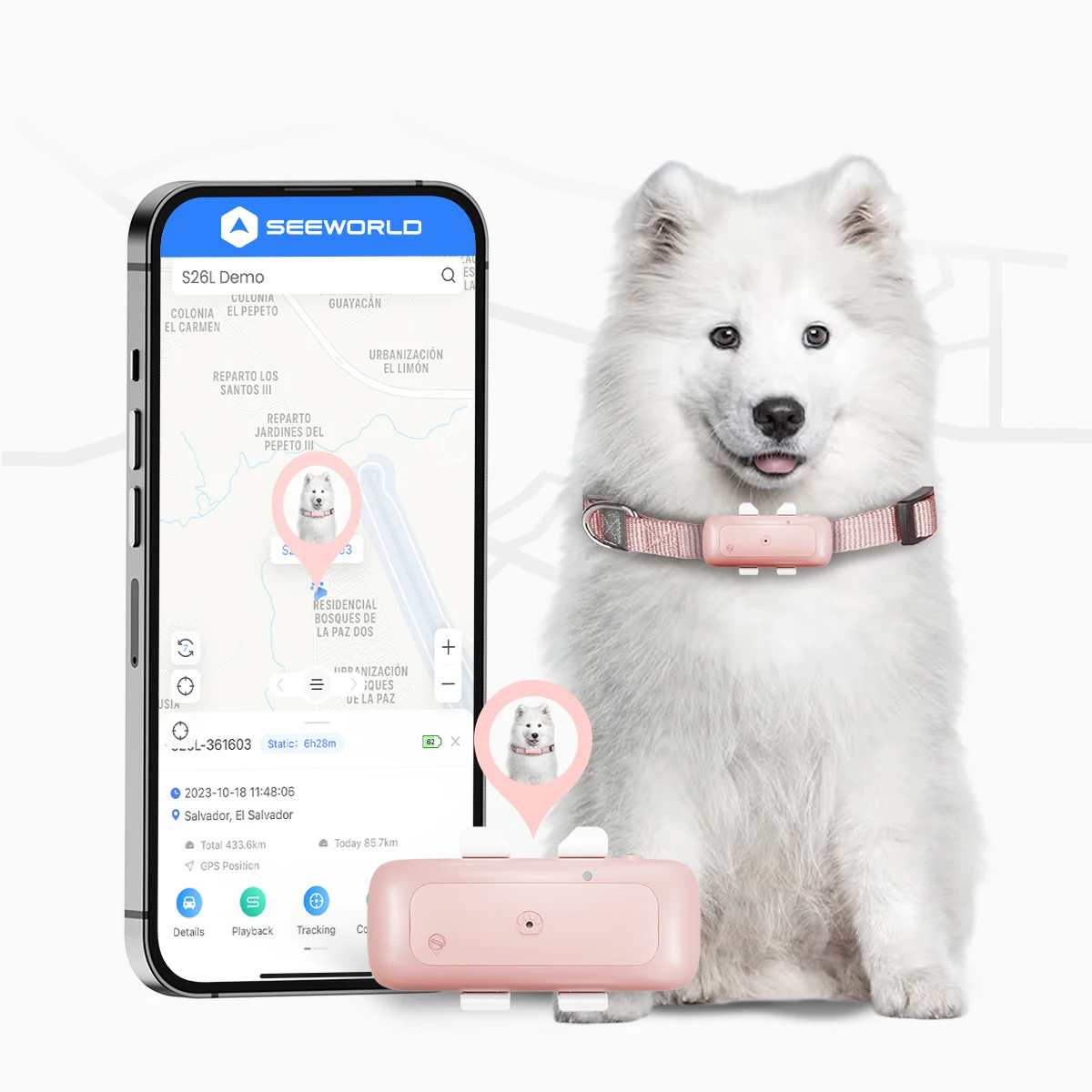 Waterproof IP67 4G Mini Locator Smart Real Time Location Localizador Pet Tracker GPS Tracking Device for Dog Cat Collar