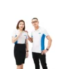 Blanc + L/bleu + nervure