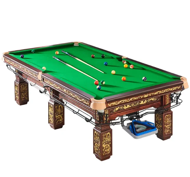 Carved Wood Pool Dining Table Black Slate Solid Wood Billiard Table With Dining Top Buy High