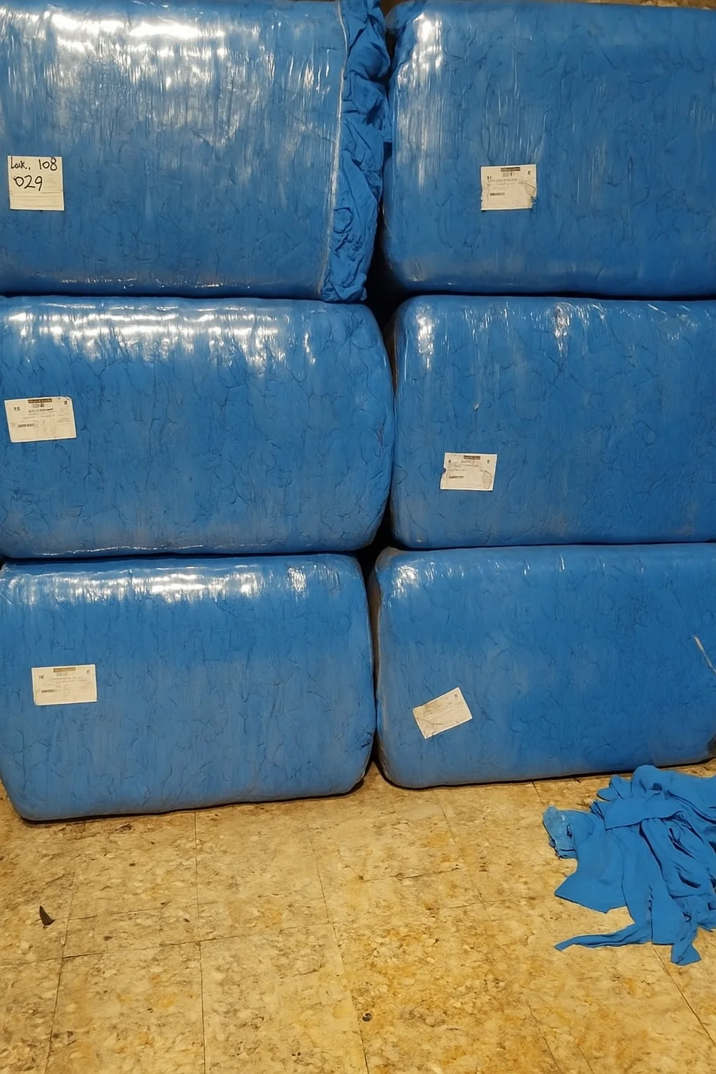 Industrial Use 100% Pure Cotton Dark Color 10kg Bales of Multi-Cut Used Clothing Rags US Origin Brandmar Group LLC - Image 5