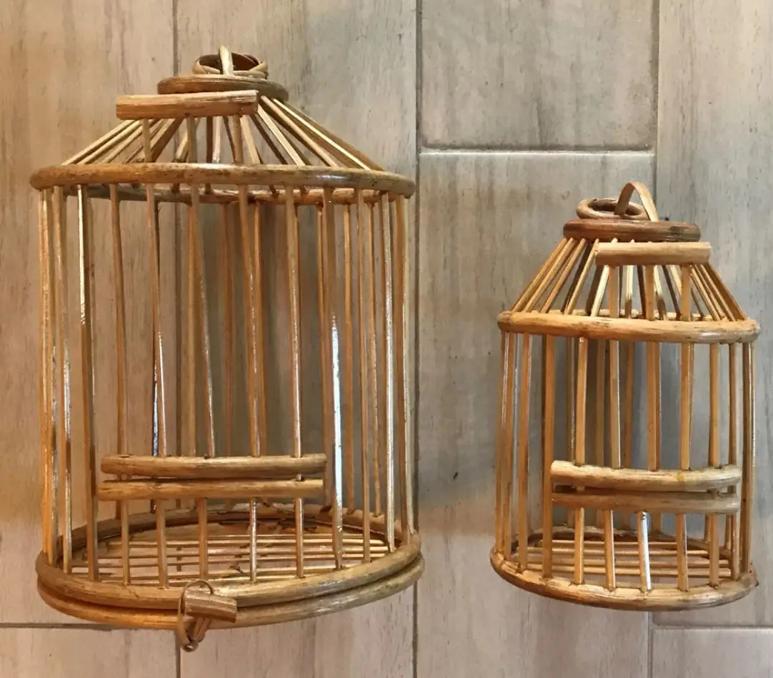 送料無料 手作り木製鳥かご DIY 大型インコ用鳥かご 収納可能