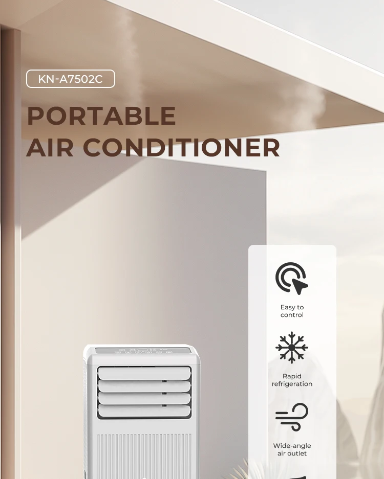Mini Portable 9000BTU Electric LED Display Portable Air Conditioner with Remote Control Home Office RV Outdoor Use New Condition