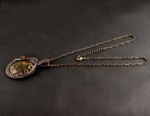 Acquista Ciondolo gioielli in argento sterling 925 fatto a mano con pietra preziosa opale dendrite per lei in Italia a partire da 14